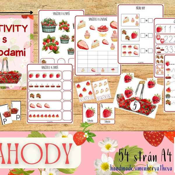 Aktivity s jahodami, jahody, ovoce