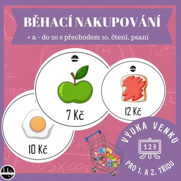 Běhací nakupování pro 1. a 2. třídu
