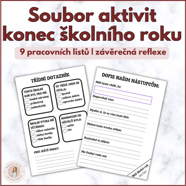 Portfolio aktivit | Konec školního roku | Zpětná vazba a reflexe