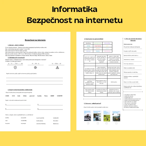 Bezpečnost na internetu, hesla, desatero bezpečnosti
