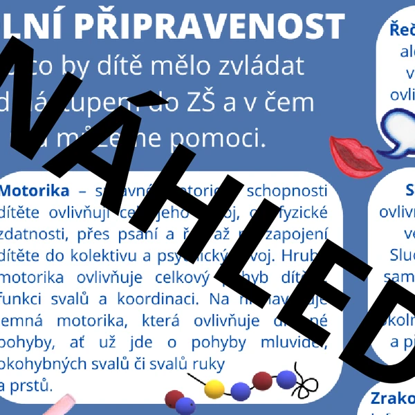 Poster - Školní připravenost