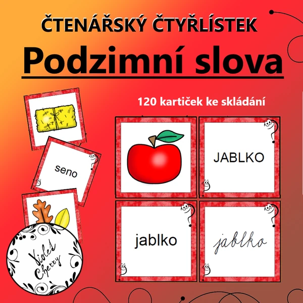 Čtenářský čtyřlístek - Podzimní slova
