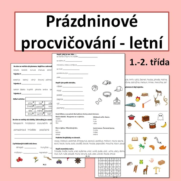 Prázdninové procvičování - letní