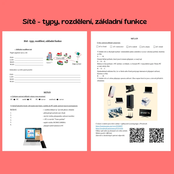 Sítě - typy, rozdělení, základní funkce