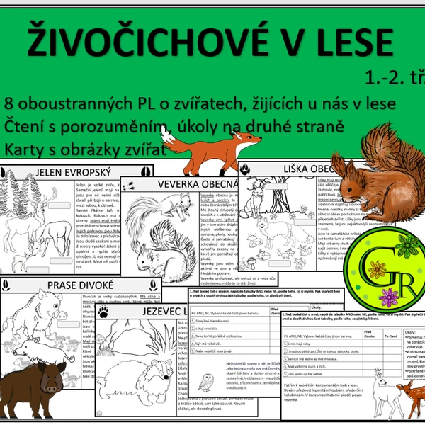 ZVÍŘATA V LESE