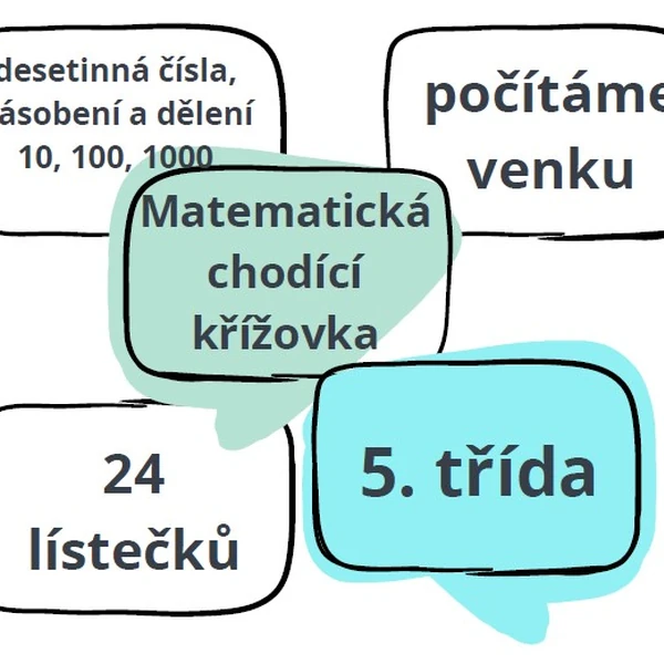 Chodící matematika - desetinná čísla