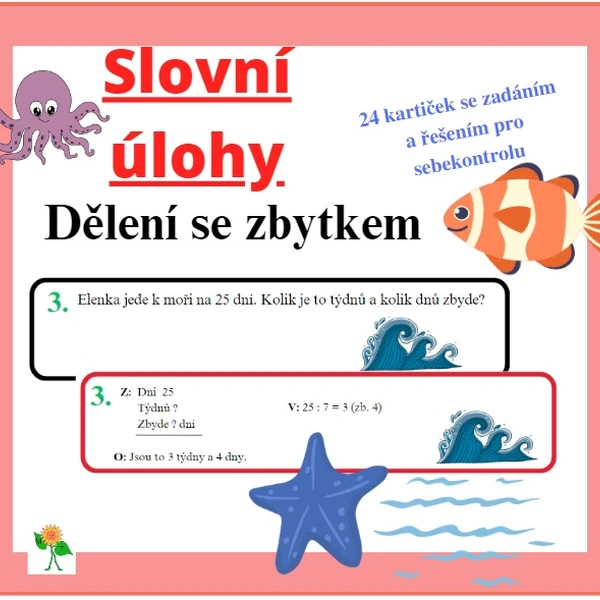 Slovní úlohy - dělení se zbytkem
