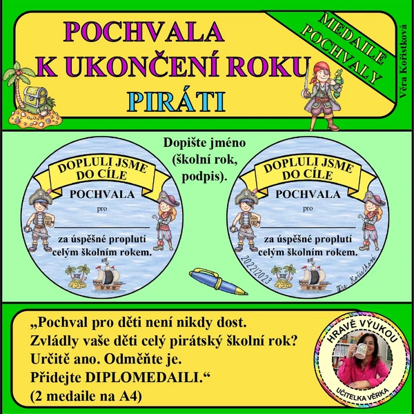  POCHVALA K UKONČENÍ ROKU – PIRÁTI