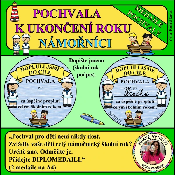 POCHVALA K UKONČENÍ ROKU – NÁMOŘNÍCI