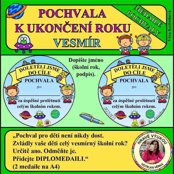 POCHVALA K UKONČENÍ ROKU – VESMÍR