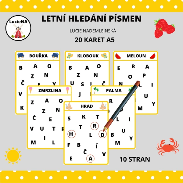 LETNÍ HLEDÁNÍ PÍSMEN