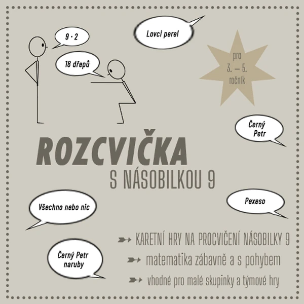 Rozcvička s násobilkou (násobilka 9)