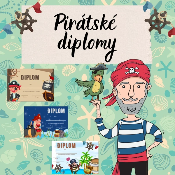 Pirátské diplomy - konec školního roku.