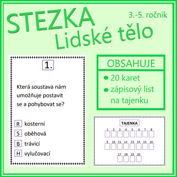 Stezka - Lidské tělo (3.-5. ročník)