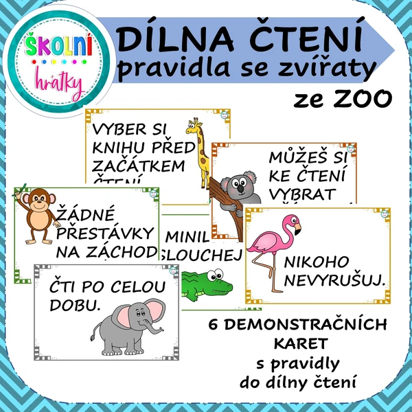 Dílna čtení - pravidla ZOO