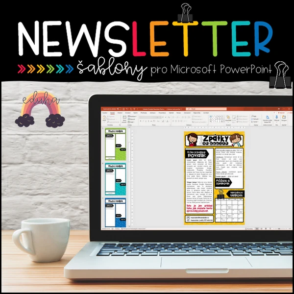 Upravitelné šablony NEWSLETTERŮ pro komunikaci s rodiči | .PPT