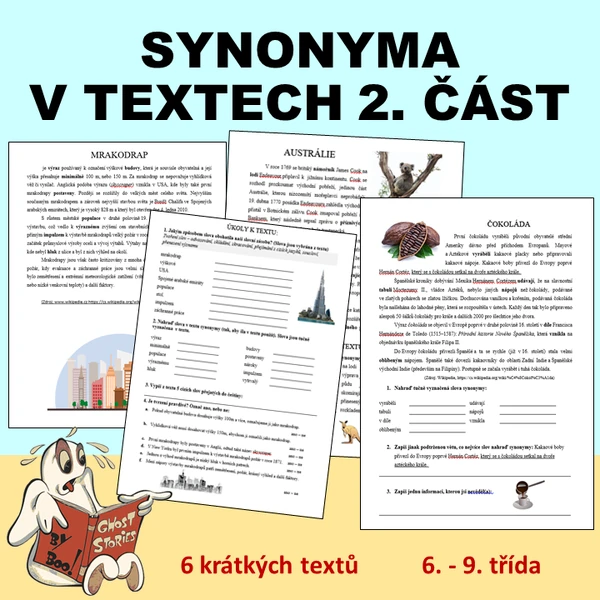 Práce s texty v mluvnici - synonyma