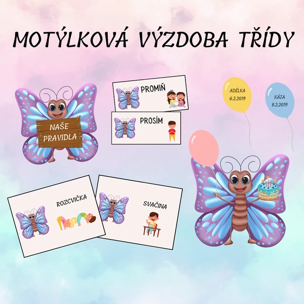 Výzdoba třídy - MOTÝLCI