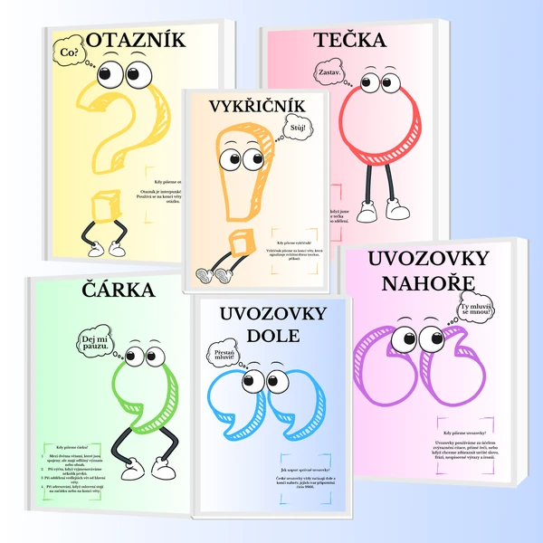 Plakáty do třídy - interpunkce 