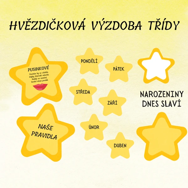 Výzdoba třídy - HVĚZDIČKY