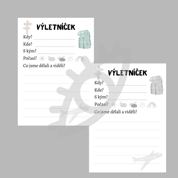 Výletníček - výletové karty 
