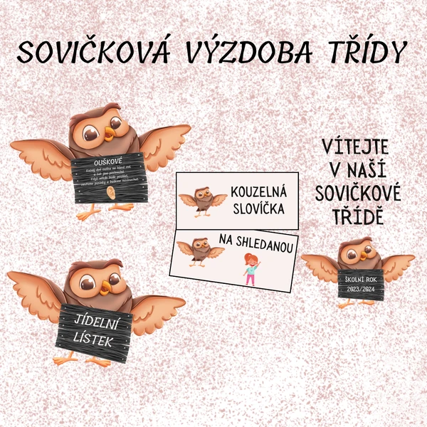 Výzdoba třídy - SOVIČKY