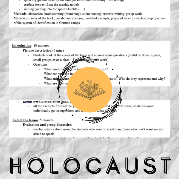 Holocaust - Plán hodiny