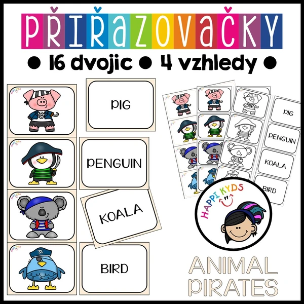 Přiřazovačky - ANIMAL PIRATES