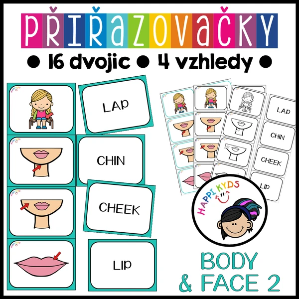 Přiřazovačky - BODY & FACE 2
