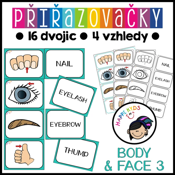 Přiřazovačky - BODY & FACE 3