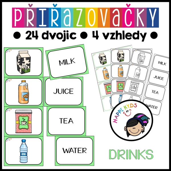 Přiřazovačky - DRINKS