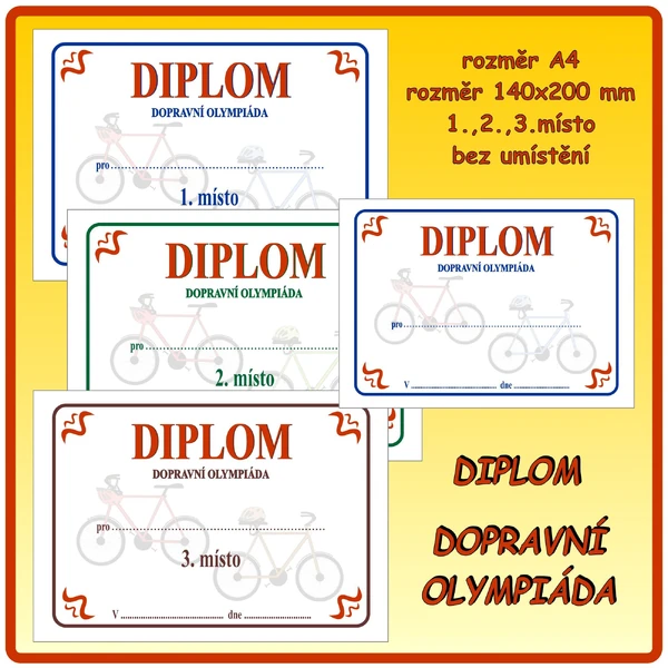 Diplom Dopravní olympiáda