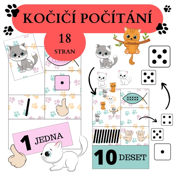 Kočičí počítání do 10