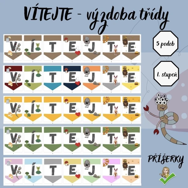 PŘÍŠERKY - Girlanda - Vítejte 
