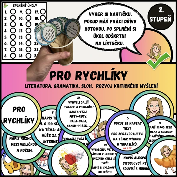 Rychlíci v hodině aneb jak je zabavit? 