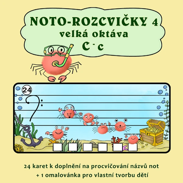 Noto-rozcvičky 4 - velká oktáva C - c