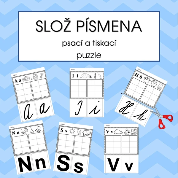 Slož písmena puzzle