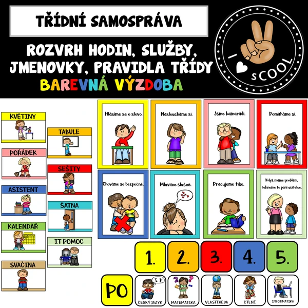 Třídní samospráva - barevná výzdoba