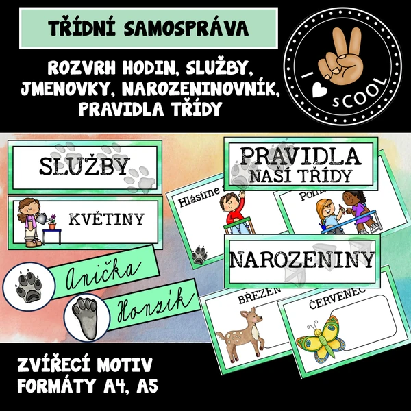Třídní samospráva - zvířátka
