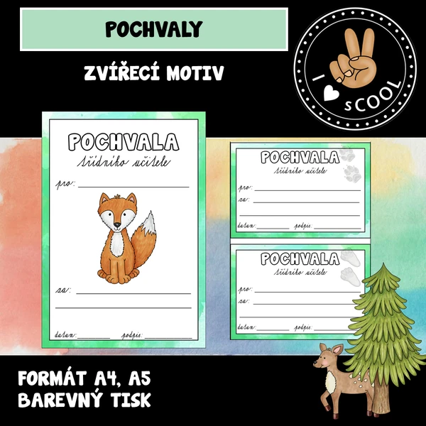 Pochvaly - zvířátka
