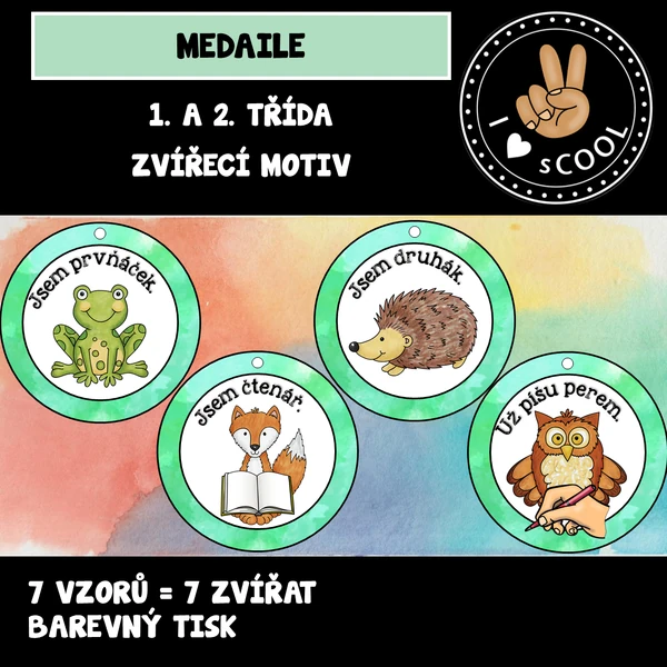 Medaile - zvířátka