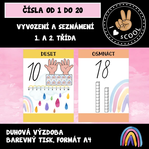 Čísla od 1 do 20 - duha