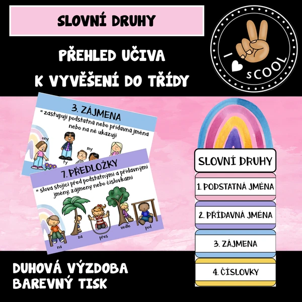 Slovní druhy - duha