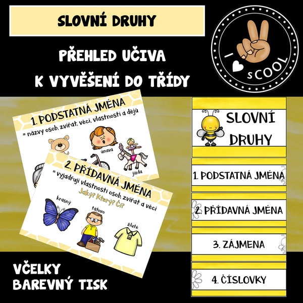 Slovní druhy - včelky