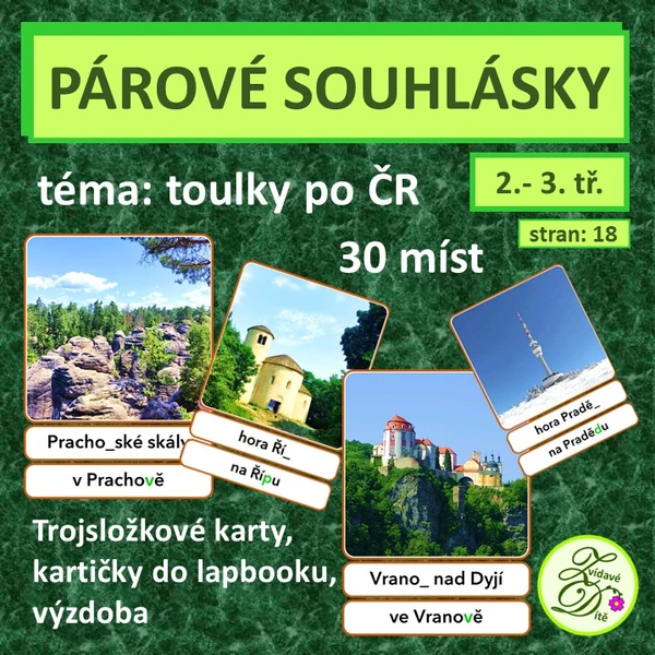Párové souhlásky - toulky po ČR