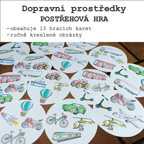 Postřehová hra - Dopravní prostředky