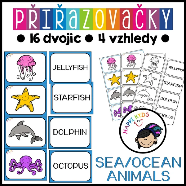 Přiřazovačky - SEA ANIMALS