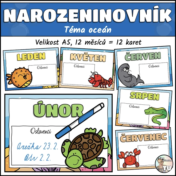 Narozeninovník - téma oceán
