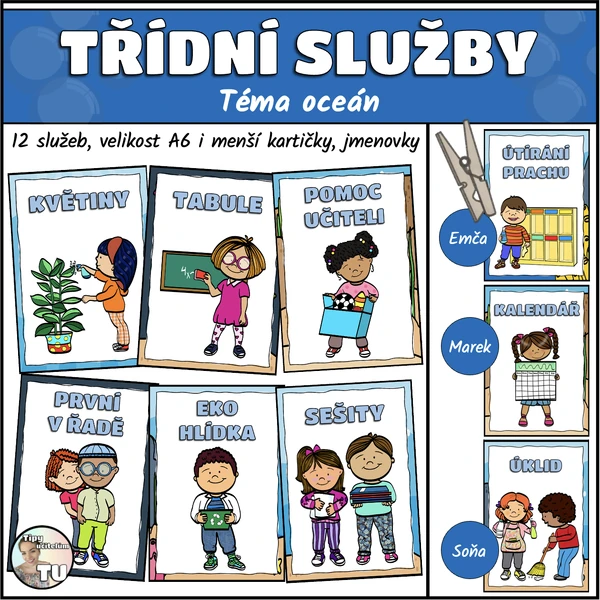 Třídní služby - téma oceán