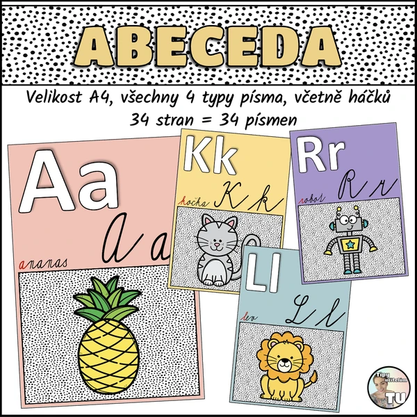 Abeceda - Boho design